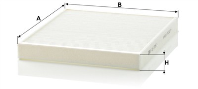 MANN-FILTER CU 2757 EAN: 4011558304201.
