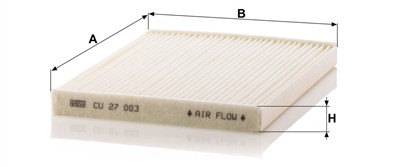 MANN-FILTER CU 27 003 EAN: 4011558033132.