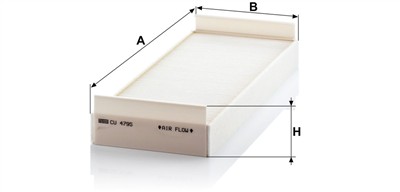MANN-FILTER CU 4795 EAN: 4011558305208.