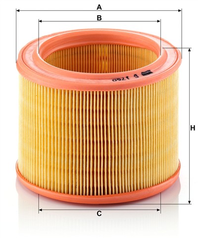 MANN-FILTER C 1760 EAN: 4011558107901.