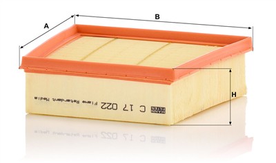MANN-FILTER C 17 022 EAN: 4011558810795.