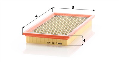 MANN-FILTER C 33 007 EAN: 4011558036645.