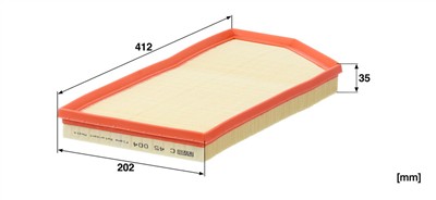 MANN-FILTER C 45 004 EAN: 4011558085919.
