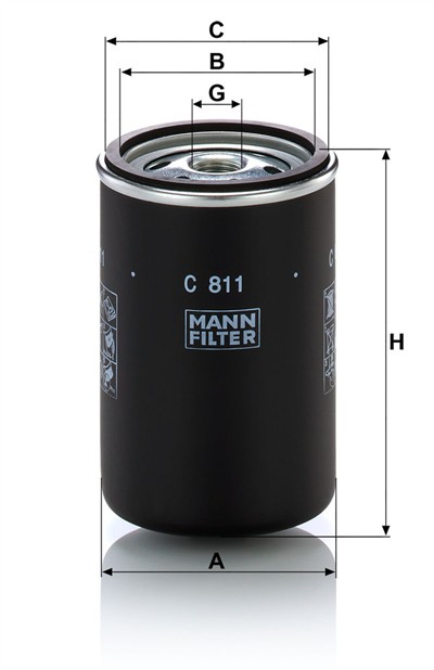 MANN-FILTER C 811 EAN: 4011558385903.
