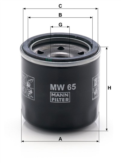 MANN-FILTER MW 65 EAN: 4011558842307.