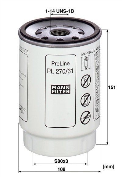 MANN-FILTER PL 270/31 z EAN: 4011558674496.