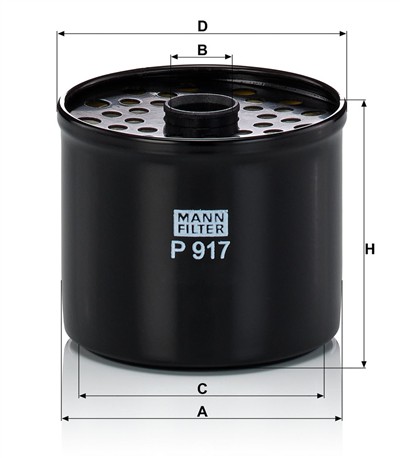MANN-FILTER P 917 X EAN: 4011558551803.