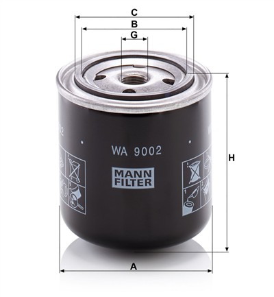 MANN-FILTER WA 9002 EAN: 4011558094041.