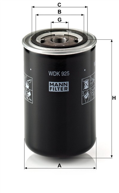 MANN-FILTER WDK 925 EAN: 4011558861506.
