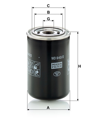 MANN-FILTER WD 940/2 EAN: 4011558850302.