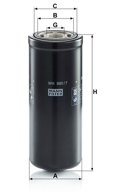 MANN-FILTER WH 980/7 EAN: 4011558027254.