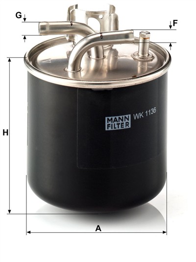 MANN-FILTER WK 1136 EAN: 4011558939403.