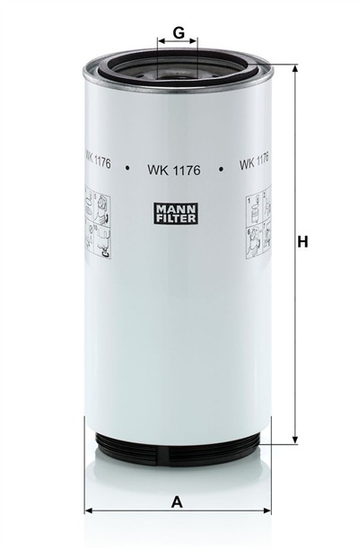 MANN-FILTER WK 1176 x EAN: 4011558958107.