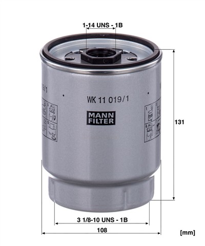 MANN-FILTER WK 11 019/1 z EAN: 4011558613020.