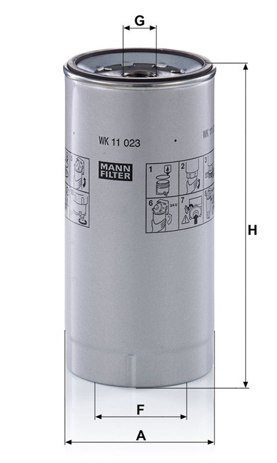 MANN-FILTER WK 11 023 z EAN: 4011558074043.