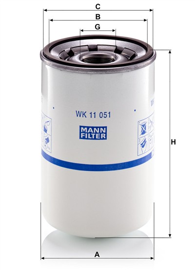 MANN-FILTER WK 11 051 EAN: 4011558828387.