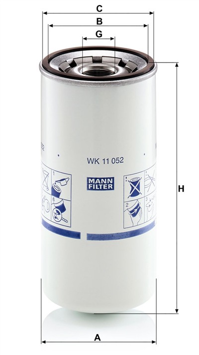MANN-FILTER WK 11 052 EAN: 4011558821050.