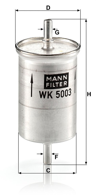 MANN-FILTER WK 5003 EAN: 4011558015022.