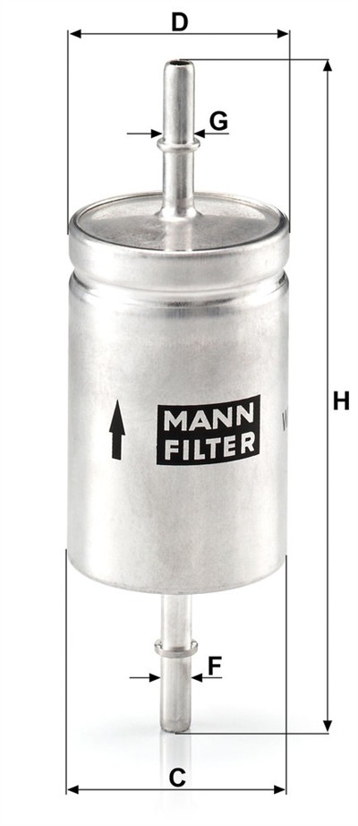 MANN-FILTER WK 512 EAN: 4011558906702.