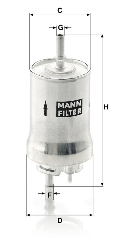MANN-FILTER WK 59 x EAN: 4011558941406.