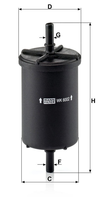 MANN-FILTER WK 6002 EAN: 4011558009038.