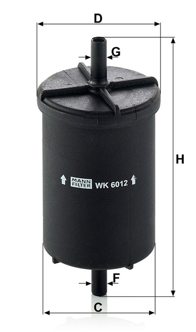 MANN-FILTER WK 6012 EAN: 4011558025809.