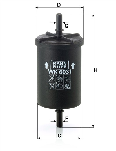 MANN-FILTER WK 6031 EAN: 4011558067915.