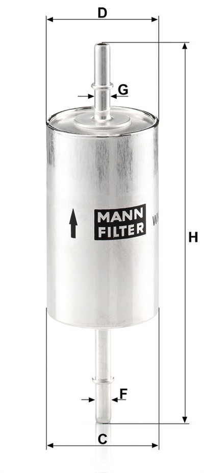 MANN-FILTER WK 614/46 EAN: 4011558948504.