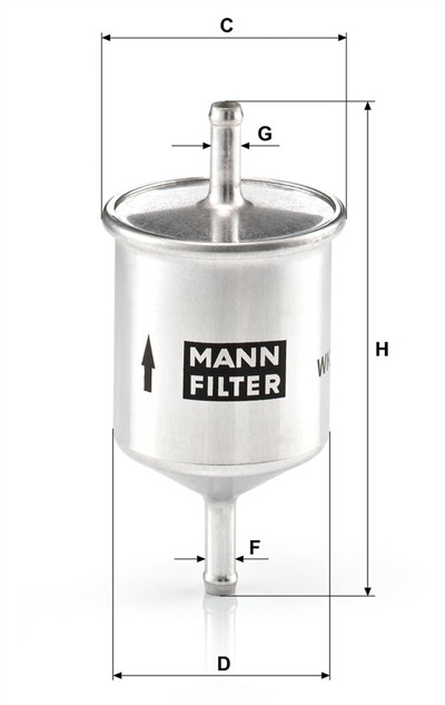 MANN-FILTER WK 66 EAN: 4011558905705.