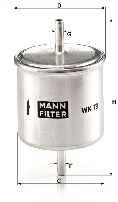 MANN-FILTER WK 79 EAN: 4011558906900.