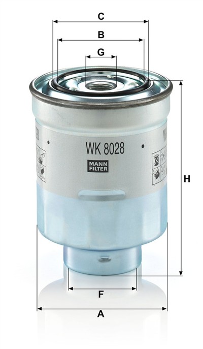 MANN-FILTER WK 8028 Z EAN: 4011558024321.