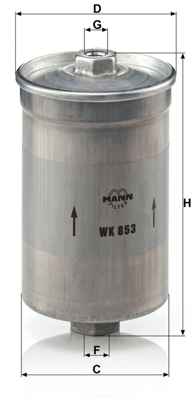 MANN-FILTER WK 853 EAN: 4011558902704.