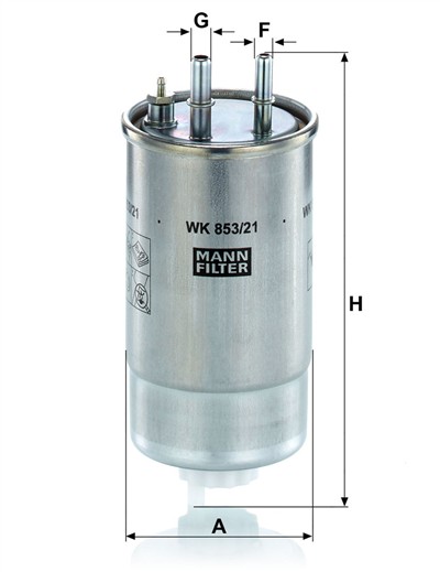MANN-FILTER WK 853/21 EAN: 4011558966409.