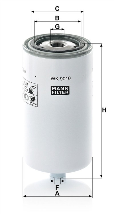 MANN-FILTER WK 9010 EAN: 4011558013516.