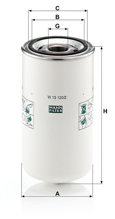 MANN-FILTER W 13 120/2 EAN: 4011558716707.
