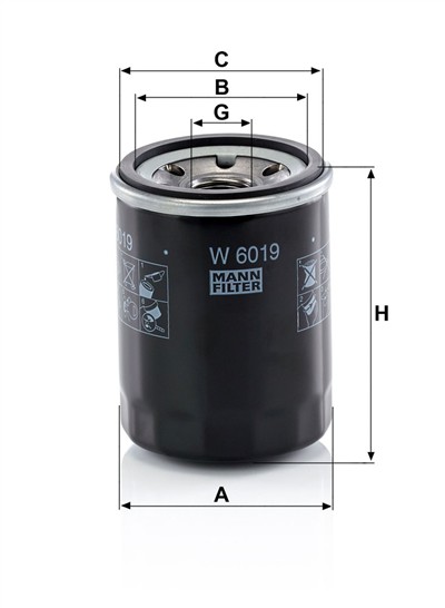 MANN-FILTER W 6019 EAN: 4011558056872.