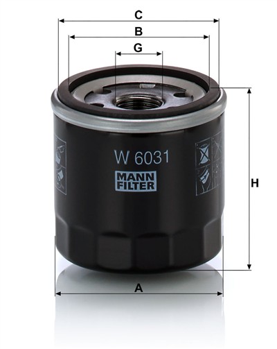 MANN-FILTER W 6031 EAN: 4011558823757.