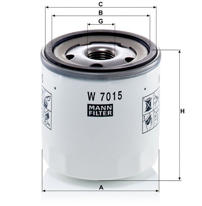 MANN-FILTER W 7015 EAN: 4011558044220.