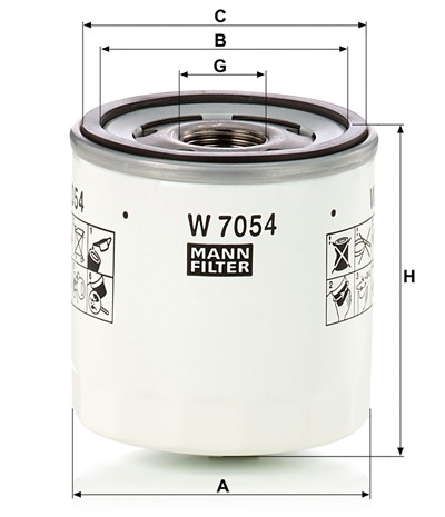 MANN-FILTER W 7054 EAN: 4011558344474.