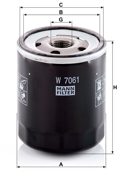 MANN-FILTER W 7061 EAN: 4011558084622.