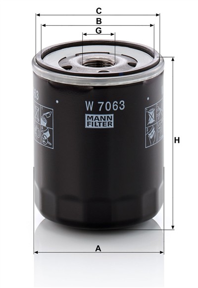 MANN-FILTER W 7063 EAN: 4011558089757.