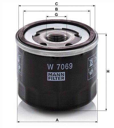 MANN-FILTER W 7069 EAN: 4011558331153.
