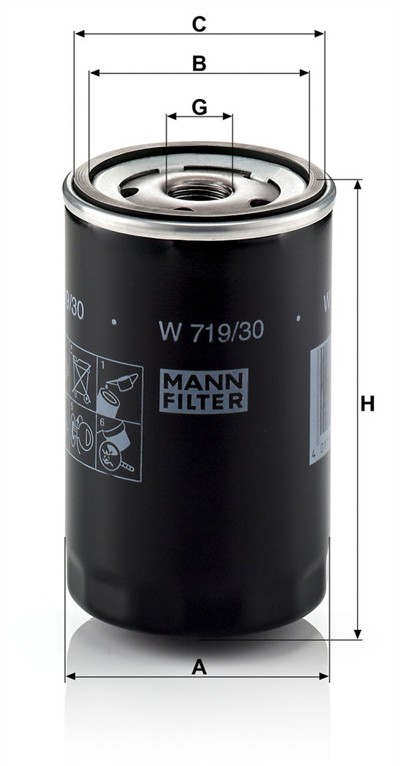 MANN-FILTER W 719/30 EAN: 4011558730307.