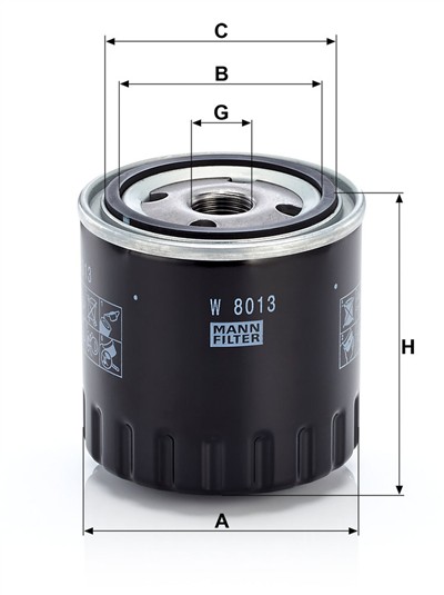MANN-FILTER W 8013 EAN: 4011558022167.