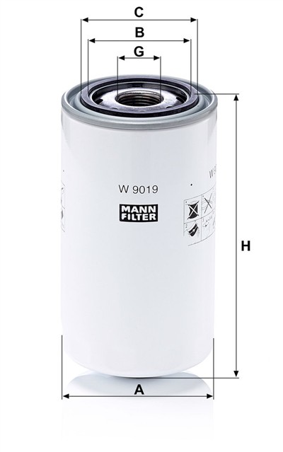 MANN-FILTER W 9019 EAN: 4011558018238.