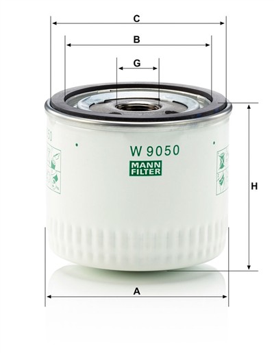 MANN-FILTER W 9050 EAN: 4011558039363.