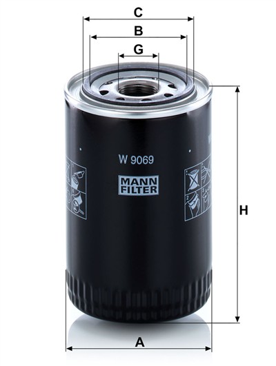 MANN-FILTER W 9069 EAN: 4011558080112.