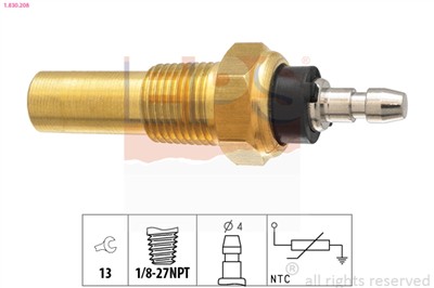 EPS 1.830.208 Číslo výrobce: Facet 7.3208. EAN: 8012510270752.