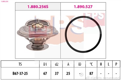 EPS 1.880.256 Číslo výrobce: Facet 7.8256. EAN: 8012510283165.