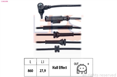 EPS 1.960.098 Číslo výrobce: Facet 21.0098. EAN: 8012510249482.